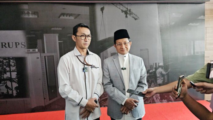 Menteri Agama Nasaruddin Umar di kantor KPK, Jakarta. Foto: Harnas.id