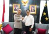 Kapolda Sumsel Gandeng BPN, Konflik Lahan Diminta Tak Jadi Bom Waktu Pertemuan Polda Sumsel dan Kanwil BPN Sumsel di Gedung Presisi Mapolda Sumsel. Foto: Polri