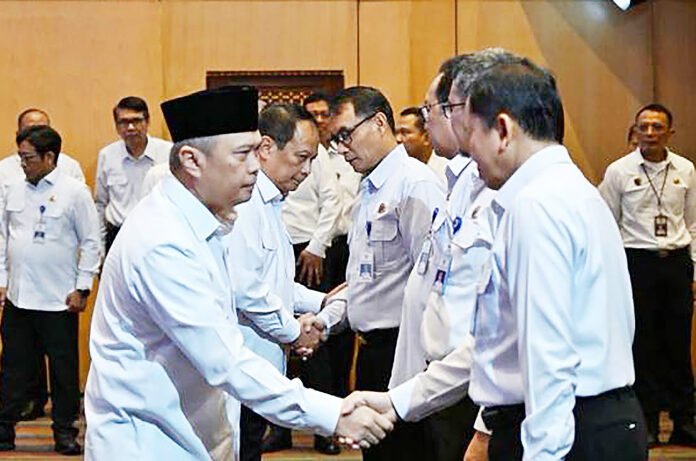 Menteri Perhubungan Dudy Purwagandhi Melantik Pejabat Eselon I Kemenhub. Foto: Istimewa