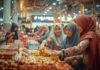 Pakar IPB Sebut Ramadan Rawan Perilaku Konsumtif Ilustrasi masyarakat berburu takjil dan kebutuhan Ramadan di pusat perbelanjaan. Foto: Canva AI