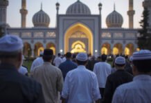 Puasa Ramadan 2026 Dimulai 19 Februari, Ini Jadwal Imsakiyah Bogor dan Depok Umat Muslim berjalan menuju masjid untuk beribadah saat Ramadan. Foto: Ilustrasi