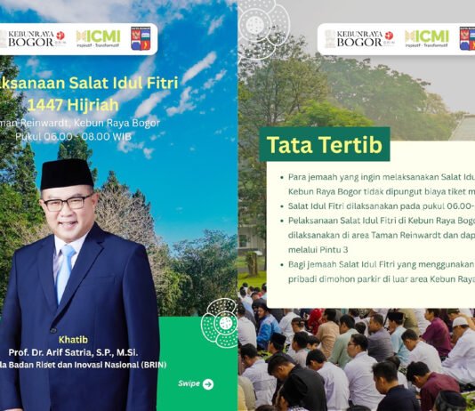 Gratis! Salat Idul Fitri 1447 H Tingkat Kota Bogor Digelar di Kebun Raya Foto: Tangkapan Layar Unggahan resmi IG Kebun Raya Bogor soal pelaksanaan Salat Id.