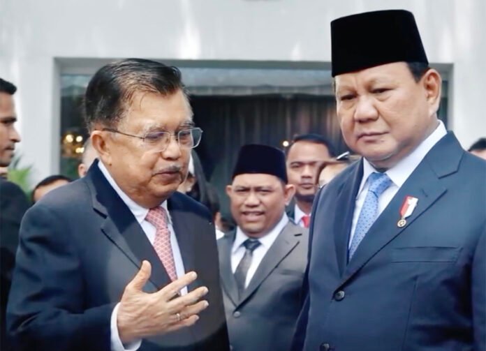 Foto arsip Jusuf Kalla dan Prabowo Subianto dalam sebuah acara kenegaraan. Foto: Instagram Jusuf Kalla