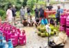 Gudang Sunyi di Rumpin Ternyata Jadi Pabrik Oplos LPG 3 Kg Barang bukti tabung LPG hasil penggerebekan di Rumpin, Bogor. Foto: Polri