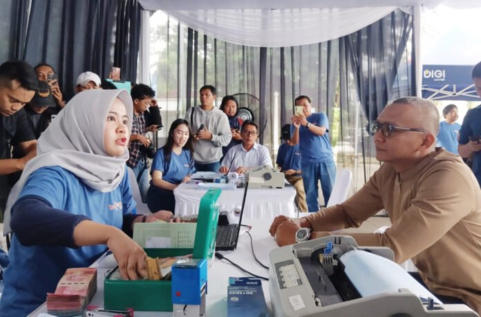 Wakil Wali Kota Bogor Jenal Mutaqin saat menghadiri Pekan Panutan PBB-P2 dan PKB di Plaza Balai Kota Bogor, Kamis (5/3/2026). Foto: Pemkot Bogor