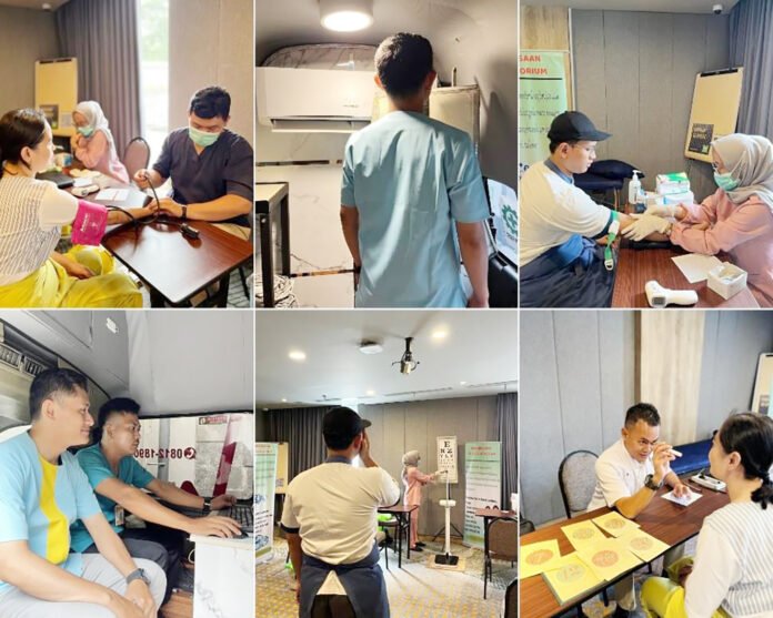 Karyawan ibis Styles Bogor Pajajaran mengikuti kegiatan Medical Check Up tahunan yang diselenggarakan manajemen hotel. Foto: Ibis Styles Bogor Pajajaran