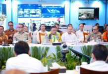 Jelang Mudik Lebaran 2026, Posko Angkutan Terpadu Dibuka di Kemenhub Kakorlantas Polri menghadiri pembukaan Posko Pusat Angkutan Lebaran 2026 di Kantor Kementerian Perhubungan, Jakarta. Foto: Polri