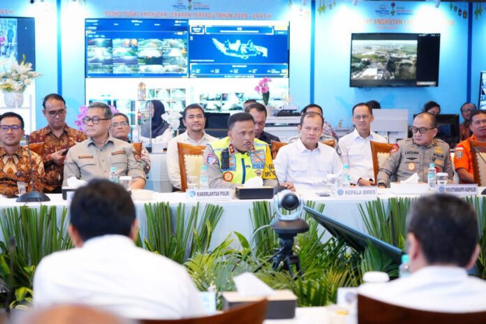 Kakorlantas Polri menghadiri pembukaan Posko Pusat Angkutan Lebaran 2026 di Kantor Kementerian Perhubungan, Jakarta. Foto: Polri Kakorlantas Polri menghadiri pembukaan Posko Pusat Angkutan Lebaran 2026 di Kantor Kementerian Perhubungan, Jakarta. Foto: Polri