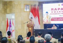 Rakercab Pramuka Kota Bogor 2026 Momentum Transformasi Wali Kota Bogor Dedie A. Rachim membuka Rapat Kerja Cabang Gerakan Pramuka Kota Bogor Tahun 2026 di Paseban Sri Baduga, Balai Kota Bogor