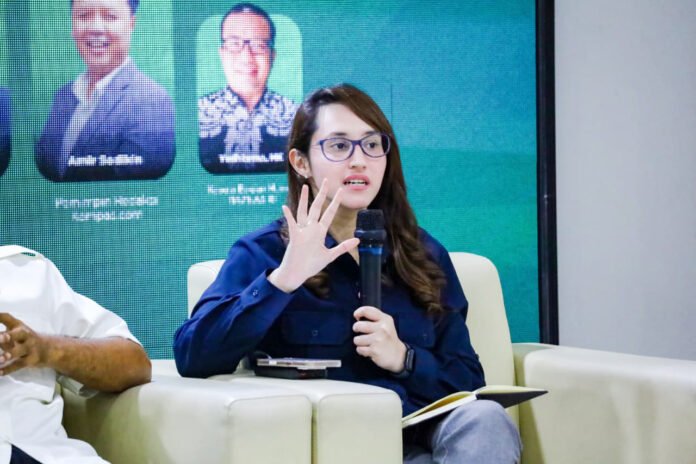 Tsamara Amany dalam forum Z-Talk BAZNAS di Jakarta. Foto: Baznas