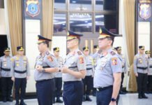 47 Perwira Naik Pangkat, Satu Nama Tembus Komjen di Mabes Polri Suasana upacara kenaikan pangkat perwira tinggi Polri di Mabes Polri. Foto: Polri