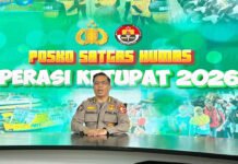 Polri: Arus Balik Diprediksi Memuncak 24 dan 28–29 Maret 2026 Kombes Pol Marupa Sagala menyampaikan paparan terkait prediksi arus balik Lebaran 2026. Foto: Polri