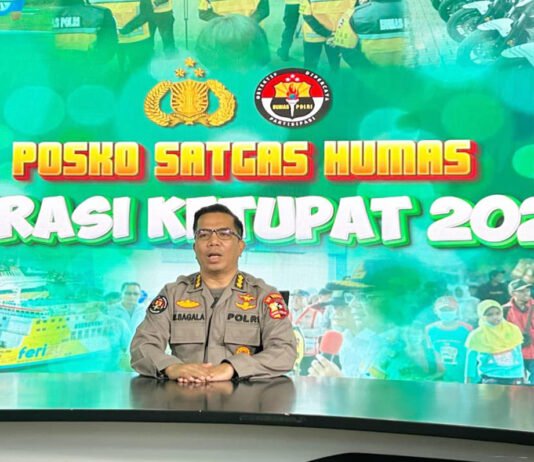 Polri: Arus Balik Diprediksi Memuncak 24 dan 28–29 Maret 2026 Kombes Pol Marupa Sagala menyampaikan paparan terkait prediksi arus balik Lebaran 2026. Foto: Polri