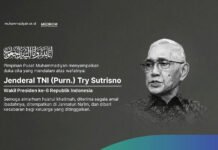 Haedar Nashir Kenang Try Sutrisno: Negarawan yang Tak Berhenti Memikirkan Indonesia Pimpinan Pusat Muhammadiyah Sampaikan Duka atas Wafatnya Try Sutrisno. Image: Web Resmi Muhammadiyah
