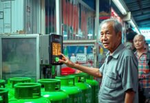 Usulan Baru DPR: Beli LPG 3 Kg Pakai Sidik Jari atau Retina Mata, Subsidi Disorot Belum Tepat Ilustrasi verifikasi biometrik untuk pembelian LPG 3 kilogram di tingkat pengecer. Image: Canva AI