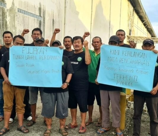 Ratusan Hektar Sawah Rusak Dan Irigasi Ditutup, Pekerja Penggilingan Padi Pakuhaji Minta Audiensi Dengan DPR RI