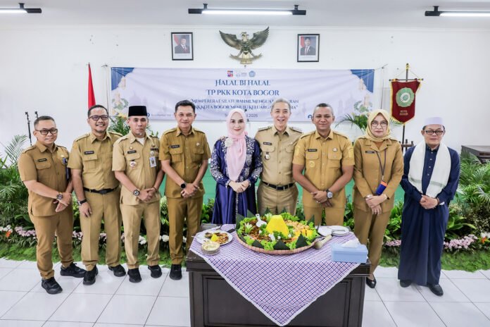 Kegiatan Halal Bihalal TP PKK Kota Bogor untuk memperkuat koordinasi dan peran dalam pembangunan kota. Foto: Pemkot Bogor