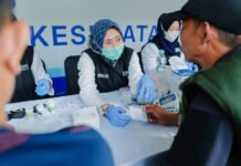 BRI Peduli Turun Langsung, 9.500 Warga Dapat Pemeriksaan Kesehatan Gratis Kegiatan pemeriksaan kesehatan gratis bagi masyarakat dalam program BRI Peduli. Foto: Humas BRI