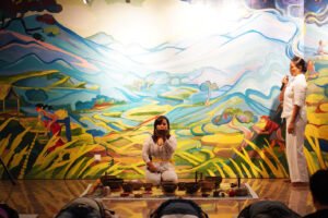 Tampilan karya seni lukisan di ruang galeri dalam rangkaian Ascott Soirée. Foto: Ascott