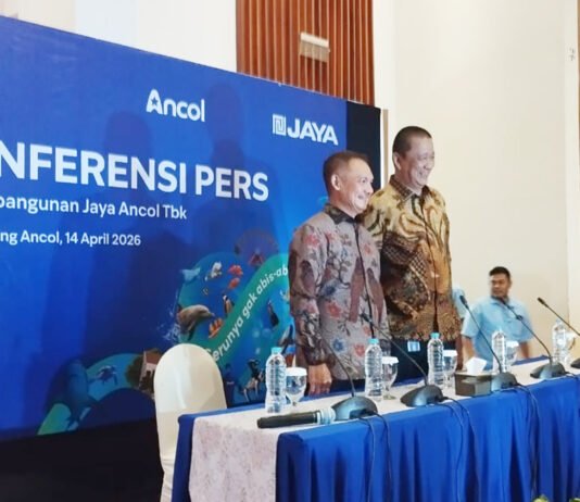 RUPS Ancol 2026 Kinerja Disetujui Dividen Dibagikan Pengurus Baru Ditetapkan Sesi konferensi pers usai RUPS PT Pembangunan Jaya Ancol Tbk di Jakarta. Foto: Corsec Ancol
