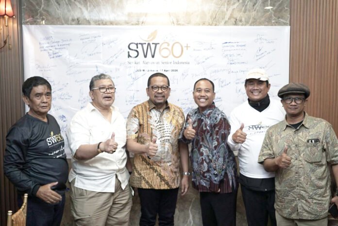 Beberapa jurnalis dan tamu undangan yang hadir dalam acara deklarasi SWSI. Foto: Harnas.id