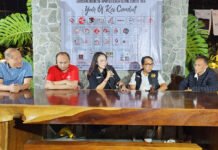 Peluncuran IJKD 2026-2027 Usung Tema Year of Koi Combat, Mega Jumbo Indonesia Ambil Peran Sponsor Utama Dari kiri ke kanan: Sugiyarto Budiono (Jakarta Koi Center), Ivo Tandhi (Mega Jumbo Indonesia), Arinda Casni (Ketua Panitia IJKD), Soralokita (Ketua Yayasan Ikan Koi Indonesia), Rekso (Yamagen Koi Center) dalam konferensi pers peluncuran IJKD 2026–2027 di Belanova Sentul, Sabtu (18/04/2026). Foto: Dok. Harnas.id/US