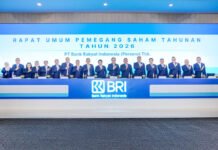 BRI Tebar Dividen Rp52,1 Triliun, Perkuat Modal di Tengah Target Pertumbuhan Kredit 2026 jajaran pemegang saham dalam Rapat Umum Pemegang Saham Tahunan (RUPST) BRI 2026 di Jakarta. Foto: Humas BRI