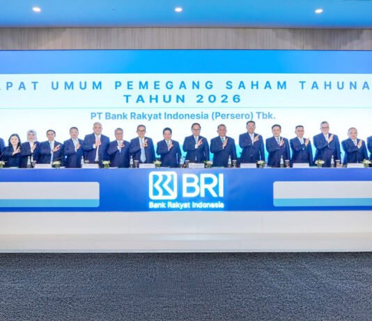 BRI Tebar Dividen Rp52,1 Triliun, Perkuat Modal di Tengah Target Pertumbuhan Kredit 2026 jajaran pemegang saham dalam Rapat Umum Pemegang Saham Tahunan (RUPST) BRI 2026 di Jakarta. Foto: Humas BRI