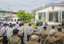 Sinkronisasi Pusat–Daerah Disorot di Hari Otda, Bogor Tekankan Bukan Sekadar Koordinasi Upacara Hari Otonomi Daerah ke-30 di Plaza Balai Kota Bogor. Foto: Pemkot Bogor