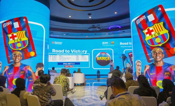 Pengundian Program BRI Debit FC Barcelona di Kantor Pusat BRI Jakarta. Foto: Humas BRI