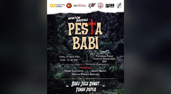 Yusril soal Film Pesta Babi: Nobar Tak Dilarang, Kritik ke Pemerintah Dinilai Masih Wajar Poster film dokumenter Pesta Babi yang menyoroti proyek strategis nasional di Papua Selatan. Foto: Istimewa