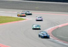 Audi Kuasai Race 1 Mandalika, Sean Gelael Curi Podium di Tengah Persaingan Ketat Mobil GT3 peserta GT World Challenge Asia saat balapan di Mandalika. Foto: MGPA