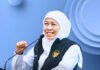Kemiskinan Ekstrem Jatim Tinggal 0,29 Persen, Khofifah Bilang Bantuan Mulai Tepat Sasaran Gubernur Jawa Timur Khofifah Indar Parawansa saat menyampaikan capaian penurunan kemiskinan ekstrem di Surabaya. Foto: Pemprov Jatim