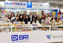 UMKM Binaan BRI Tembus FHA Singapura 2026, Kontrak Dagang Tercatat Miliaran Rupiah Paviliun Indonesia menampilkan produk UMKM binaan BRI di ajang FHA Singapura 2026. Foto: Humas BRI