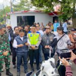 Wali Kota Depok Supian Suri bersama unsur Forkopimda dan komunitas motor dalam perayaan HUT ke-27 Kota Depok. Foto: Harnas.id