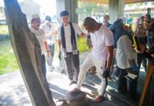 Museum Pajajaran Dikebut Jelang HJB ke-544, Dedie Turun Langsung Pimpin Korve Wali Kota Bogor Dedie A. Rachim memimpin kegiatan korve di kawasan Museum Pajajaran Batutulis. Foto: Pemkot Bogor
