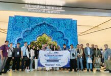 IBI Kesatuan Bawa Mahasiswa ke Malaysia, Mobilitas Internasional Tak Lagi Sekadar Wacana Suasana keberangkatan peserta International Student Mobility Program 2026 Program Pascasarjana IBI Kesatuan di bandara sebelum menuju Malaysia. Foto: Harnas.id