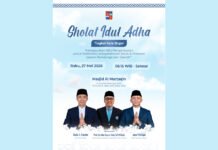 Pemkot Bogor Ajak Warga Sambut Idul Adha Bersama, Sholat Ied Digelar di Masjid Al Muttaqin Poster informasi pelaksanaan Sholat Idul Adha 1447 H tingkat Kota Bogor di Masjid Al Muttaqin, Bogor Utara. Foto: IG Pemkot Bogor