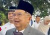 JK Singgung Gaza saat Iduladha, Gencatan Senjata Dinilai Jadi Harapan Baru Palestina Jusuf Kalla usai melaksanakan Salat Iduladha di Masjid Agung Al-Azhar Jakarta Selatan. Foto: Istimewa