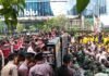 Mahasiswa Dihadang Menuju Bundaran HI