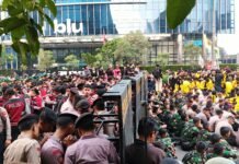 Mahasiswa Dihadang Menuju Bundaran HI