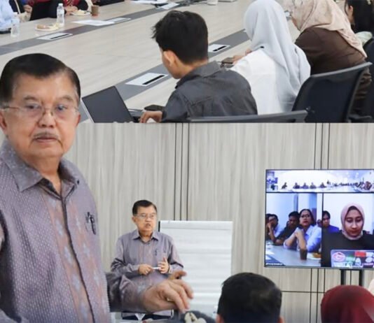 Jusuf Kalla Ingatkan Satu Pola yang Berulang: Saat Ekonomi Terguncang, Politik Ikut Bergerak Wakil Presiden RI ke-10 dan ke-12 Jusuf Kalla menyampaikan pandangannya mengenai kebijakan ekonomi dan manajemen krisis dalam seminar publik di Universitas Paramadina, Jakarta. (Dok. Universitas Paramadina)