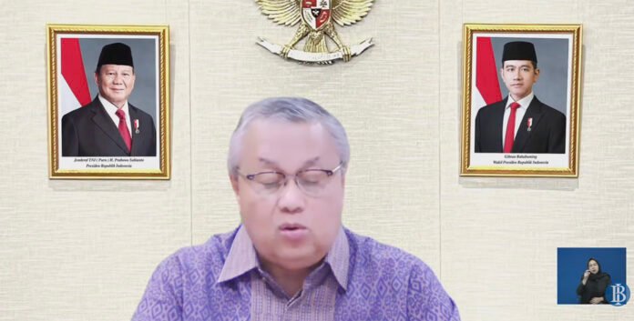 Gubernur Bank Indonesia Perry Warjiyo saat menyampaikan hasil RDG Juni 2026 melalui siaran daring (dok. YouTube Bank Indonesia)