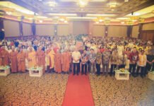 Di Tengah Ragam Perbedaan, Dharmasanti Waisak Bogor Angkat Pesan Damai dan Kebersamaan Wali Kota Bogor Dedie Rachim menghadiri kegiatan Dharmasanti Umat Buddha Kota Bogor dalam rangka Waisak 2026 di Puri Begawan. Foto: Pemkot Bogor