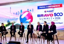 BRAVO 500 Summit 2026: XLSMART Perluas Jangkauan 5G dan Luncurkan ESTA Prime Peluncuran ESTA Prime dalam ajang BRAVO 500 Summit 2026 yang digelar XLSMART for BUSINESS di Jakarta. (Dok. XLSMART)