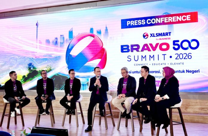 Peluncuran ESTA Prime dalam ajang BRAVO 500 Summit 2026 yang digelar XLSMART for BUSINESS di Jakarta. (Dok. XLSMART) Peluncuran ESTA Prime dalam ajang BRAVO 500 Summit 2026 yang digelar XLSMART for BUSINESS di Jakarta. (Dok. XLSMART)