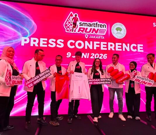 SMARTFREN Perkuat Posisi sebagai Jagoan Sinyal Se-Indonesia, Perluas Jaringan di 400 Kota dan Gelar SMARTFREN RUN 2026 Direktur dan Chief Commercial Officer SMARTFREN, David Arcelus Oses, memperkenalkan kampanye "Jagoan Sinyal Se-Indonesia" sebagai bagian dari transformasi brand SMARTFREN. Melalui penguatan jaringan di lebih dari 400 kota dan pengembangan 5G Blanket, SMARTFREN berkomitmen menghadirkan pengalaman digital yang lebih andal bagi masyarakat Indonesia. Foto: Harnas.id