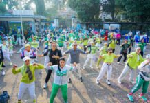HJB ke-544 Tak Cuma Seremonial, Senam Massal di Bogor Dipadati Warga Peserta mengikuti Senam Kebugaran Spektakuler dalam rangka Hari Jadi Bogor ke-544 di Kota Bogor. Foto: Pemkot Bogor