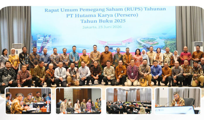 Suasana Rapat Umum Pemegang Saham PT Hutama Karya (Persero) Tahun Buku 2025 yang digelar di Jakarta, Selasa (23/6/2026). (Dok/Hutama Karya)