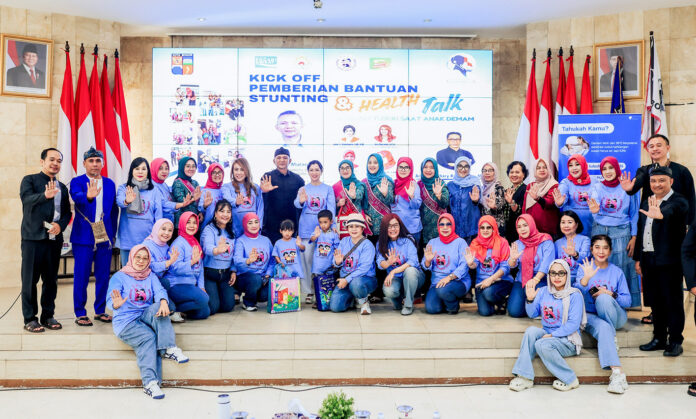 Wakil Wali Kota Bogor Jenal Mutaqin menghadiri kick off intervensi stunting bersama Perempuan Indonesia Maju di Balai Kota Bogor. (Dok. Pemkot Bogor)